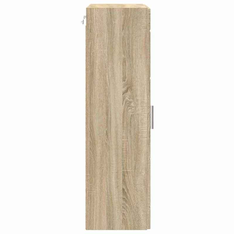 Holzschrank Sonoma-Eiche Holzwerkstoff, Standschrank mit Fächern