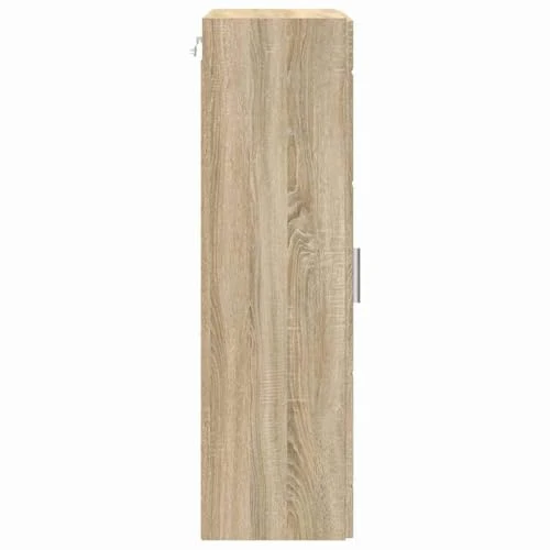 Holzschrank Sonoma-Eiche Holzwerkstoff, Standschrank mit Fächern