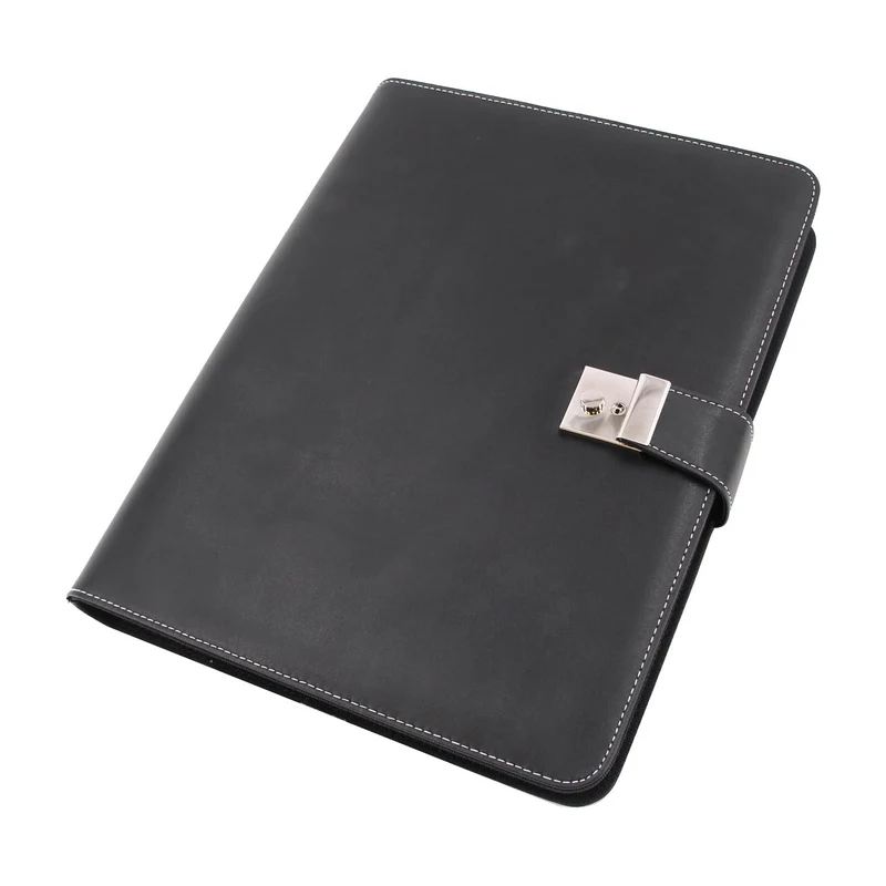 ALASSIO 31514 Ringbuchmappe A4, Dokumentenmappe 36 × 28 × 4,5 cm, Schwarz