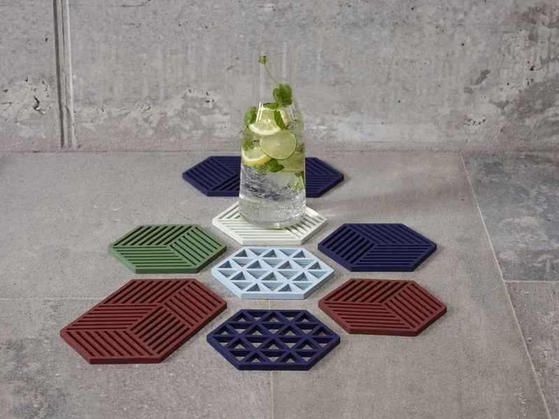 Zone Denmark Untersetzer Hexagon, Grass, 16 x 14 x 0,9 cm