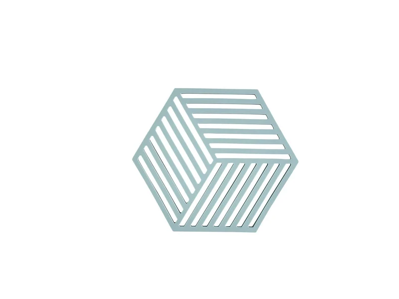 Zone Denmark Untersetzer Hexagon, Fog blue, 16 x 14 x 0,9 cm