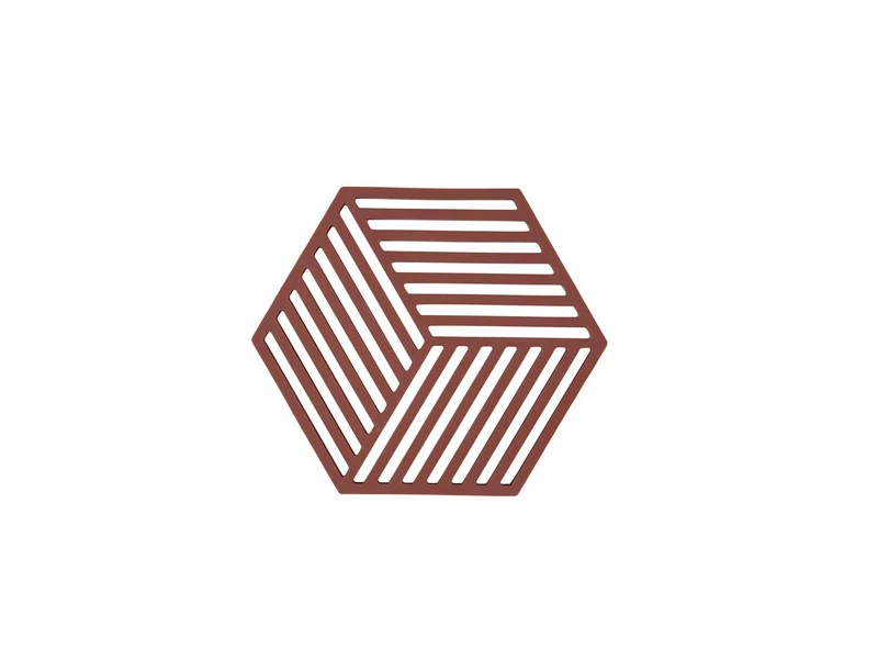 Zone Denmark, Untersetzer Hexagon, Burgundy, 16 x 14 x 0,9 cm