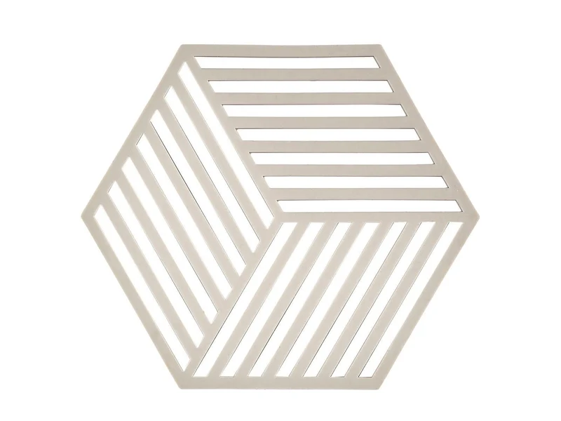 Zone Denmark, Untersetzer Hexagon, Warm Grey, 16 x 14 x 0,9 cm