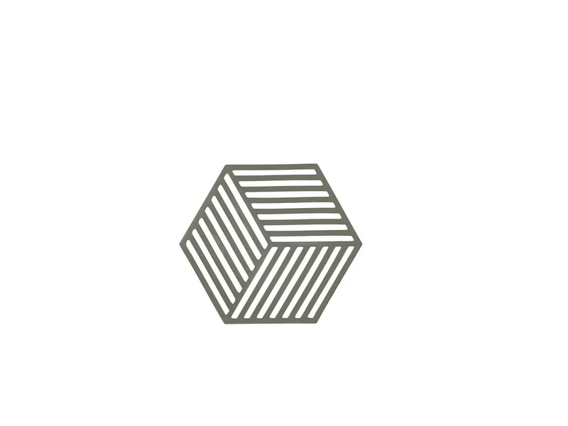 Zone Denmark, Untersetzer Hexagon, Olive green, 16 x 14 x 0,9 cm