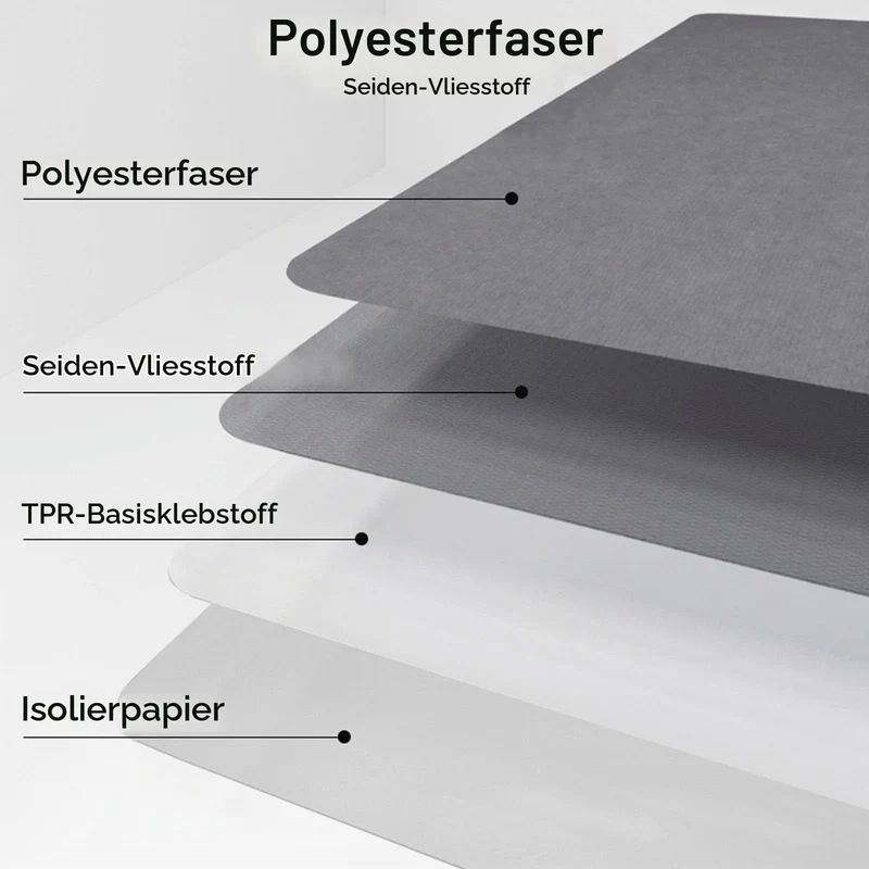 Bürostuhl Bodenschutzmatte 105×120 cm – 5.5 mm dick (Grau)