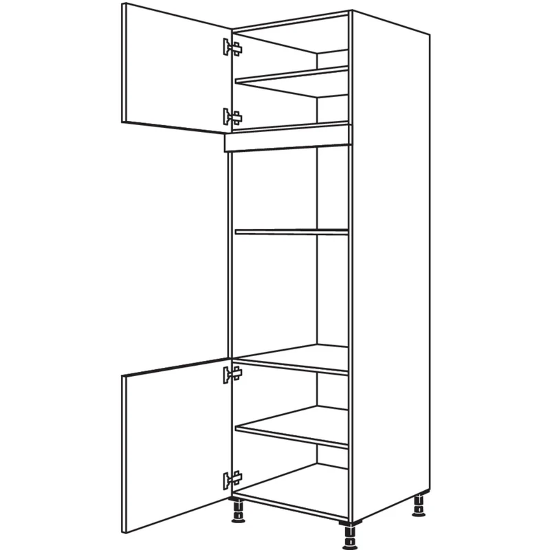 nobilia XL-Geräte-Umbau Backofen und Mikrowelle GMO-3X 60 cm