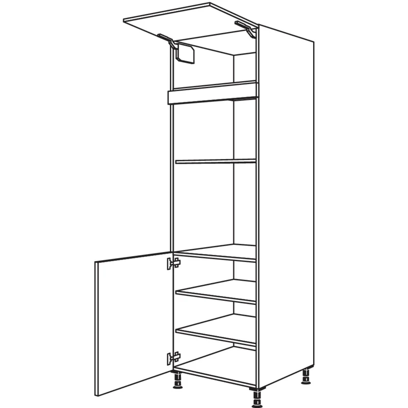 nobilia XL-Geräte-Umbau Backofen und Mikrowelle GDMO-3X 60 cm
