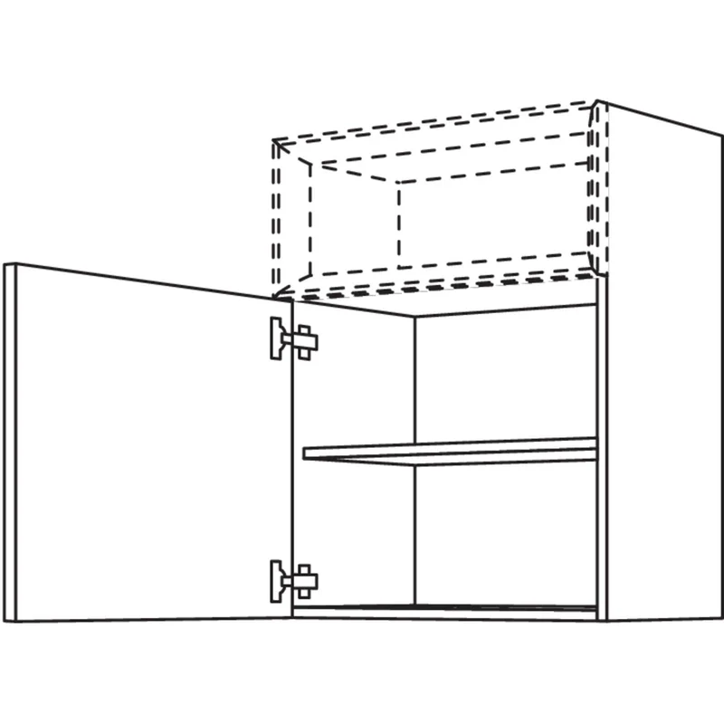 nobilia Wandschrank für Regaleinsatz Case WCO45-3 45 cm