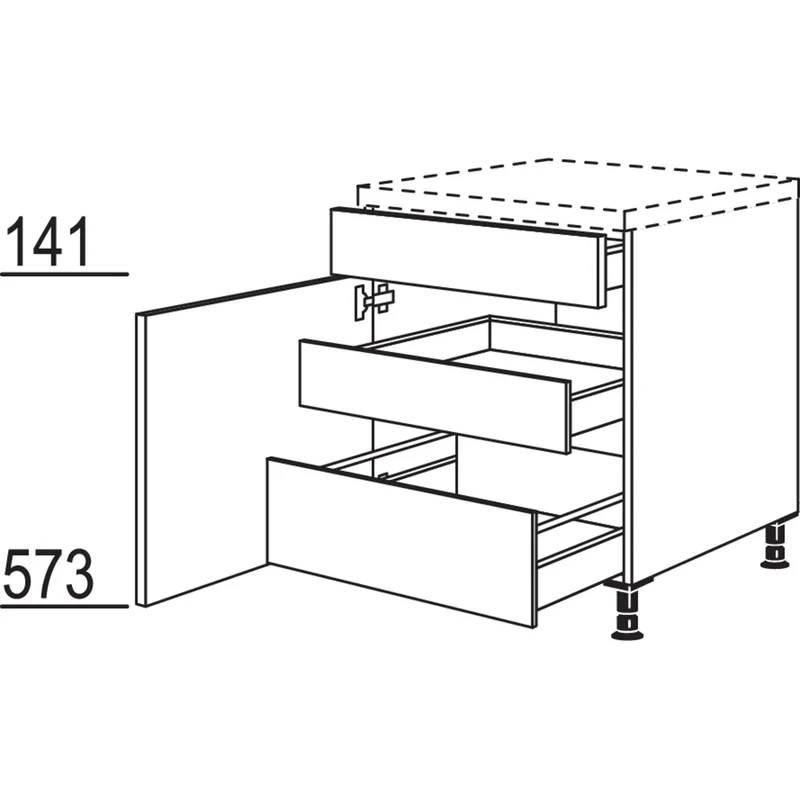 nobilia Unterschrank USIA60 60 cm