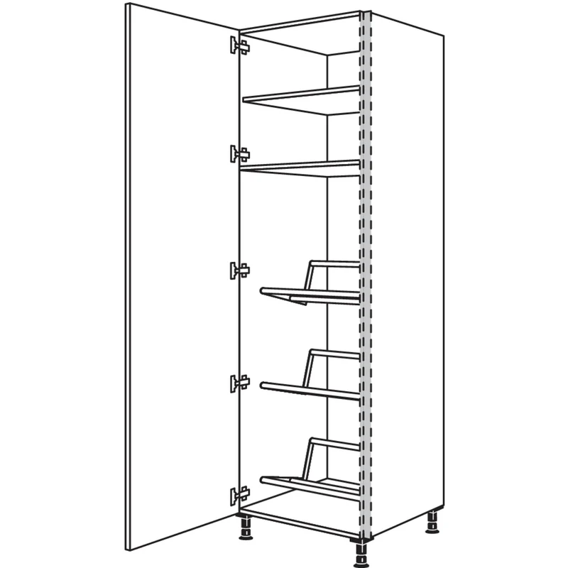 nobilia XL-Hochschrank für Getränkekisten NHSGTKF60-3X 60 cm