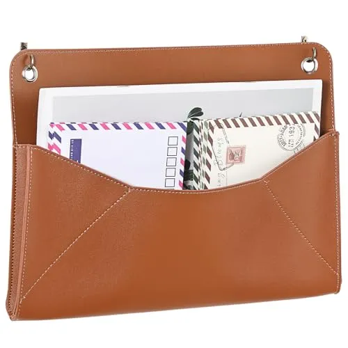 Leder Dokumententasche A4 Hängend Zeitschriftenständer 34x24,5cm