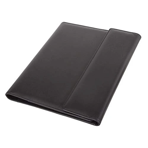 ALASSIO 30068 Ringbuchmappe A4 Salvo, Schreibmappe 33 x 27 x 3 cm, Schwarz