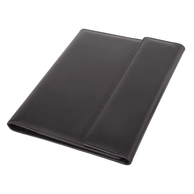 ALASSIO 30068 Ringbuchmappe A4 Salvo, Schreibmappe 33 x 27 x 3 cm, Schwarz
