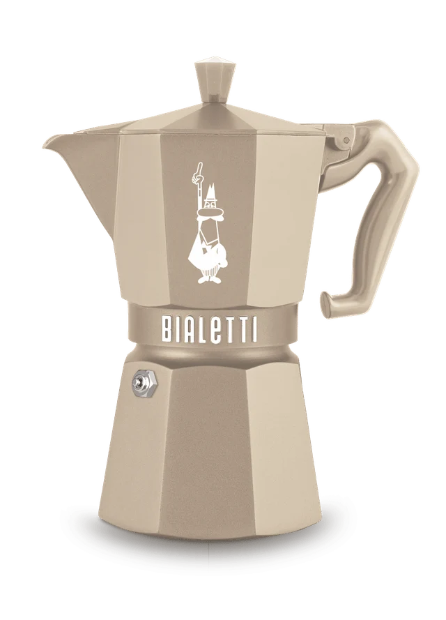 Bialetti, Espressokocher Moka Express, Exclusive Induktion, 6 Tassen, cremé