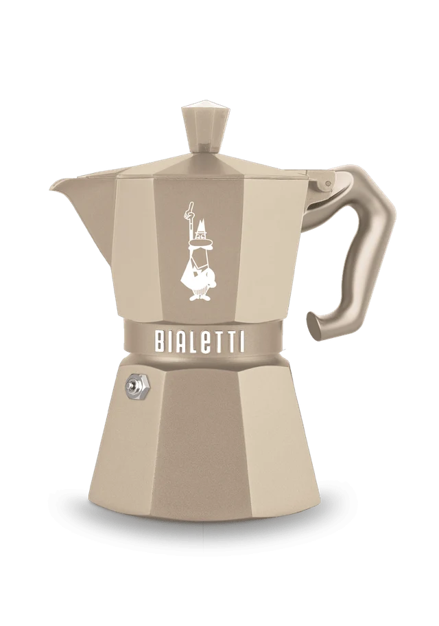 Bialetti, Espressokocher Moka Express, Exclusive Induktion, 3 Tassen, cremé