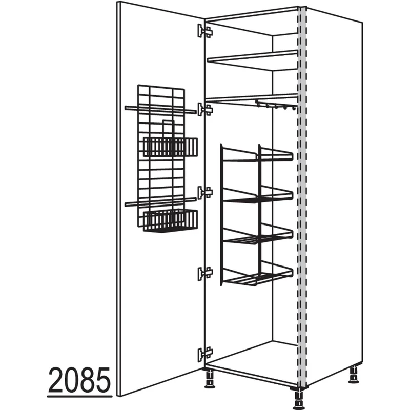 nobilia XL-Besen-/ Geräteschrank NHSBF60-1X 60 cm