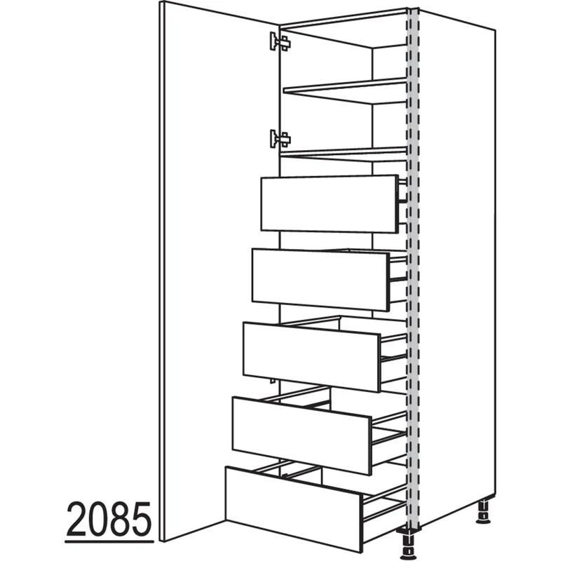 nobilia Hochschrank NHSIF60-2 60 cm