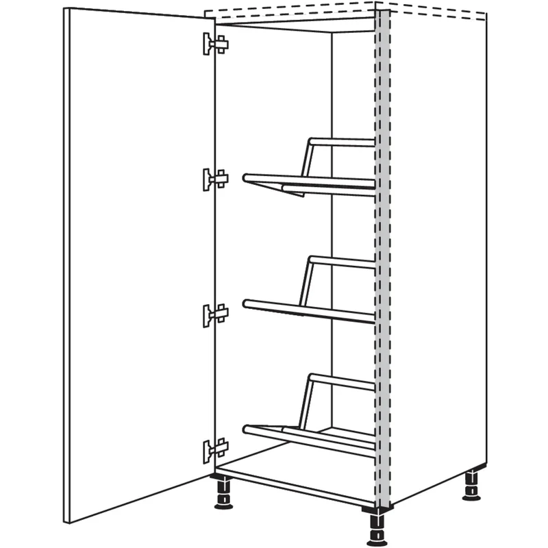 nobilia XL-Highboard für Getränkekisten NHSGTKF60-X 60 cm