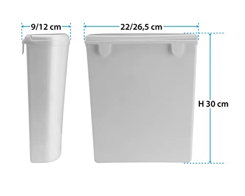 Brunner Pillar Abfalleimer + Halterung Müll Tonne Eimer Kompakt Caravan Camping