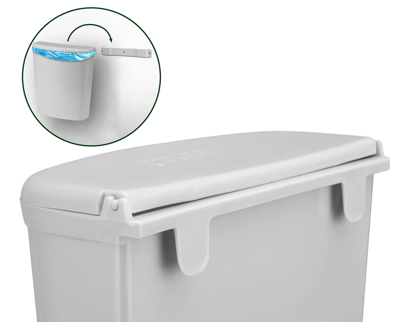 Brunner Pillar Abfalleimer + Halterung Müll Tonne Eimer Kompakt Caravan Camping