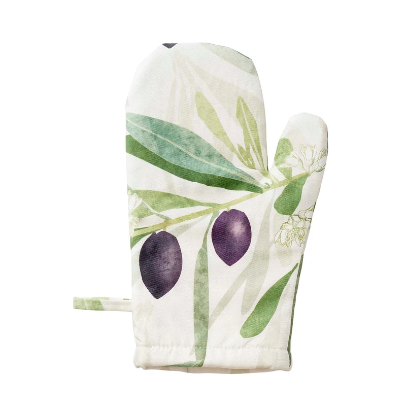 KLIPPAN - Ofenhandschuh Olive, gewebte Baumwolle