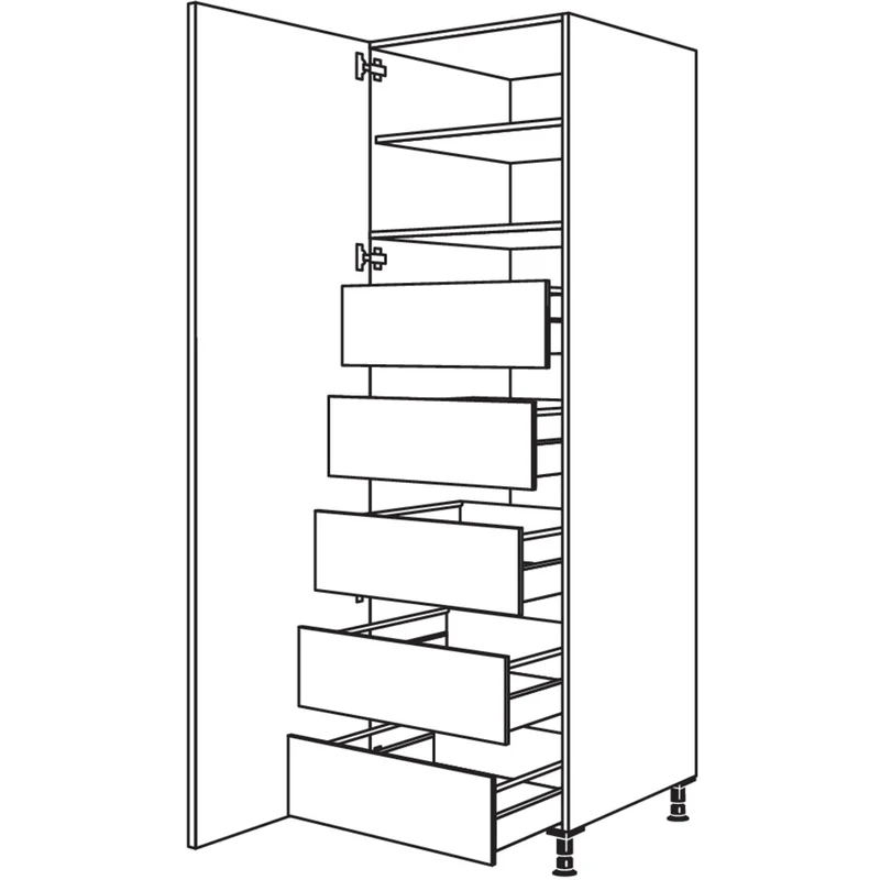 nobilia XL-Hochschrank HIF60-2X 60 cm