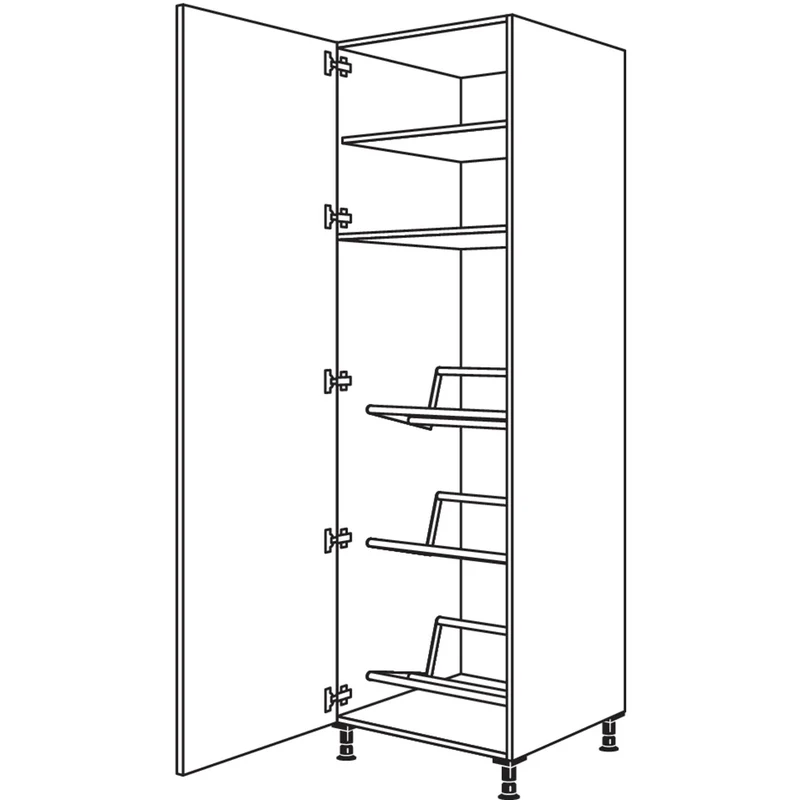 nobilia XL-Hochschrank für Getränkekisten HGTKF60-3X 60 cm