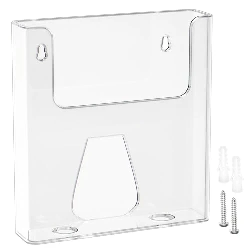 DIN-A4-Wandprospekthalter, transparenter Flyerhalter aus Acryl, 1 Stück