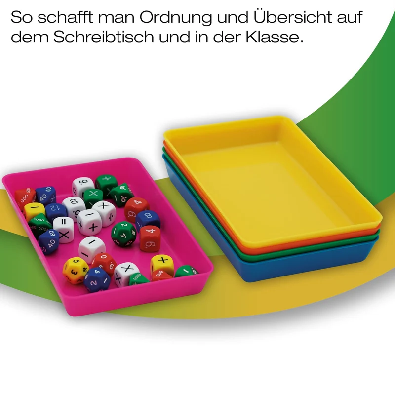 TimeTEX Materialschalen Set XL, 5 robuste Schalen | Ideal zum Basteln & Sortieren