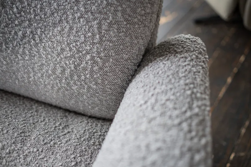 KAWOLA Sessel SARI Relaxsessel drehbar Stoff taupe