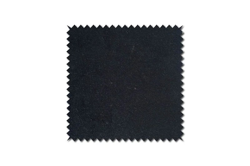 KAWOLA Hocker LOTTE Polsterhocker velvet schwarz