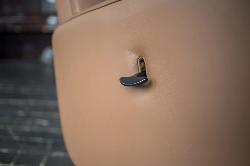 KAWOLA Sessel SARI Relaxsessel drehbar Leder braun
