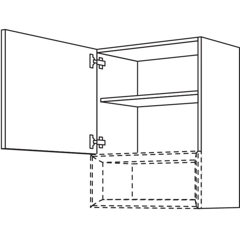 nobilia Wandschrank für Regaleinsatz Case WCU30-3 30 cm
