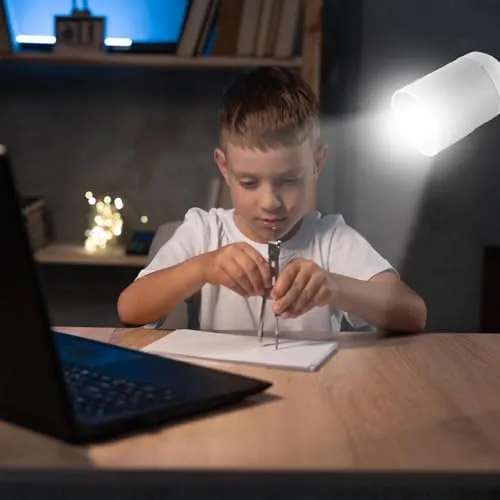 GAOUTO 2 Stück Klemmleuchte: LED-Lampenfassung E27, Klemmlampe mit Schwanenhals und Schalter, Klemmlampe 360° Einstellbar Flexiblem Schwanenhals für Lesen Innen Beleuchtung, Bett Nachtlesen (Weiß)