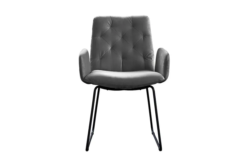 KAWOLA Esszimmerstuhl NEW CHARME Velvet stone