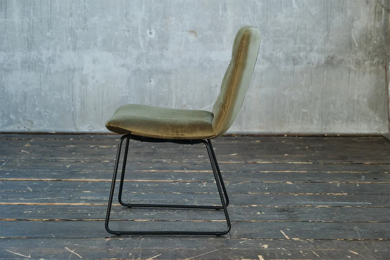 KAWOLA Esszimmerstuhl NEW CHARME Velvet oliv