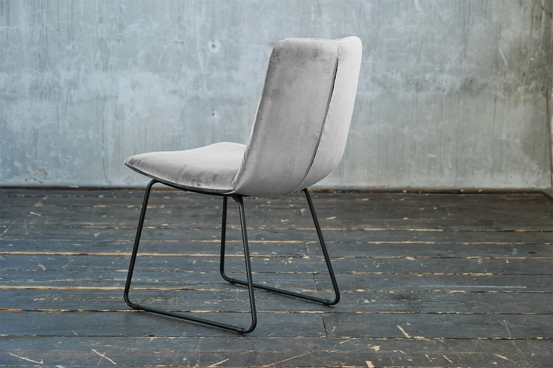 KAWOLA Esszimmerstuhl NEW CHARME Velvet silber