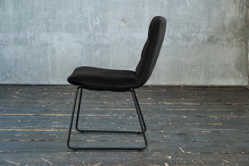 KAWOLA Esszimmerstuhl NEW CHARME Velvet schwarz