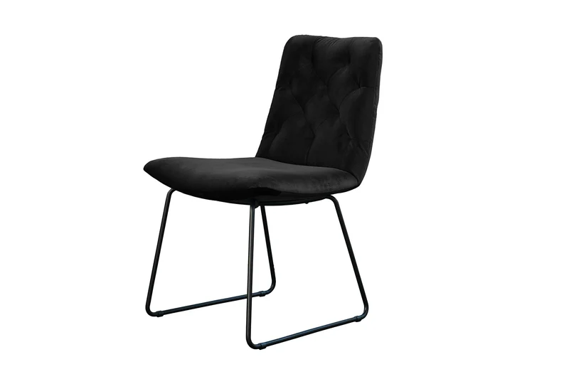 KAWOLA Esszimmerstuhl NEW CHARME Velvet schwarz
