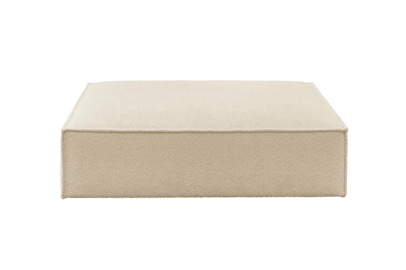 KAWOLA Polsterhocker CARMO Hockerbank Stoff beige