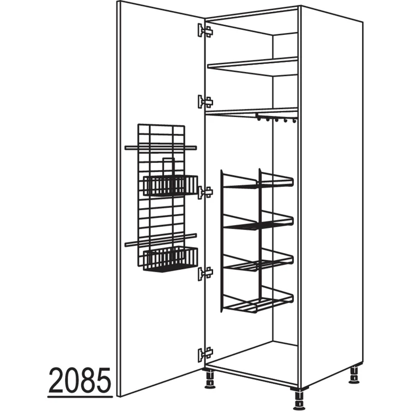 nobilia Besen-/ Geräteschrank HBF60-2 60 cm