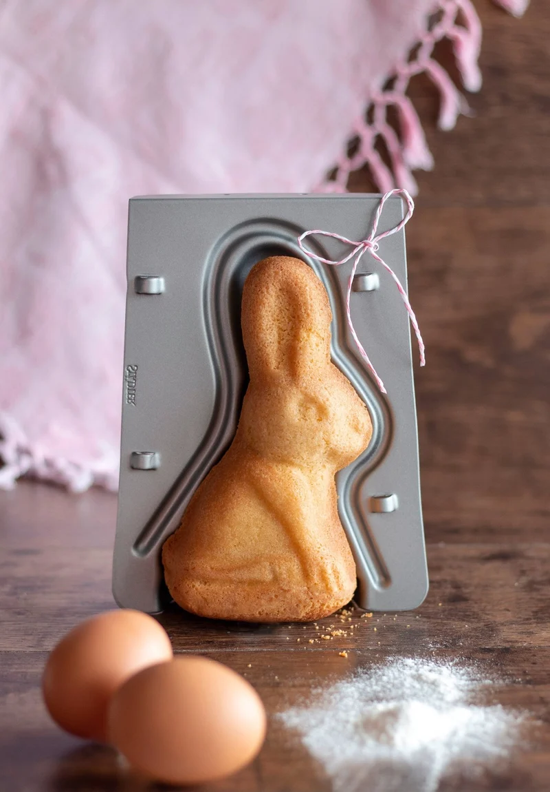 Städter 'we love baking Osterhäschen, 14 x 18 x 6,5 cm Silber'