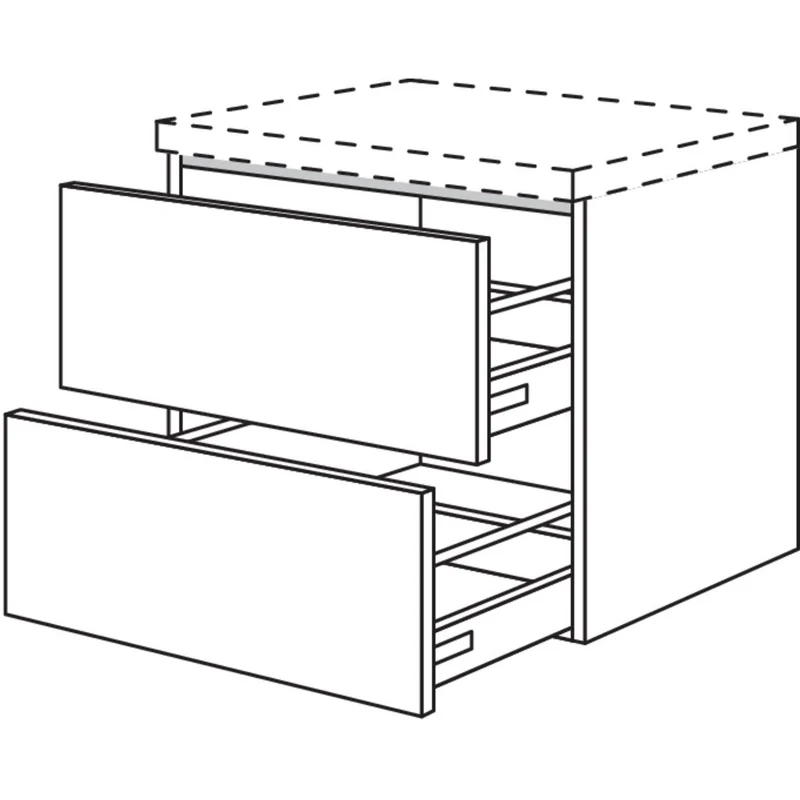 nobilia Auszugschrank BU2A100-58 100 cm