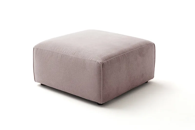 KAWOLA Hocker RANI Polsterhocker Feincord rosa