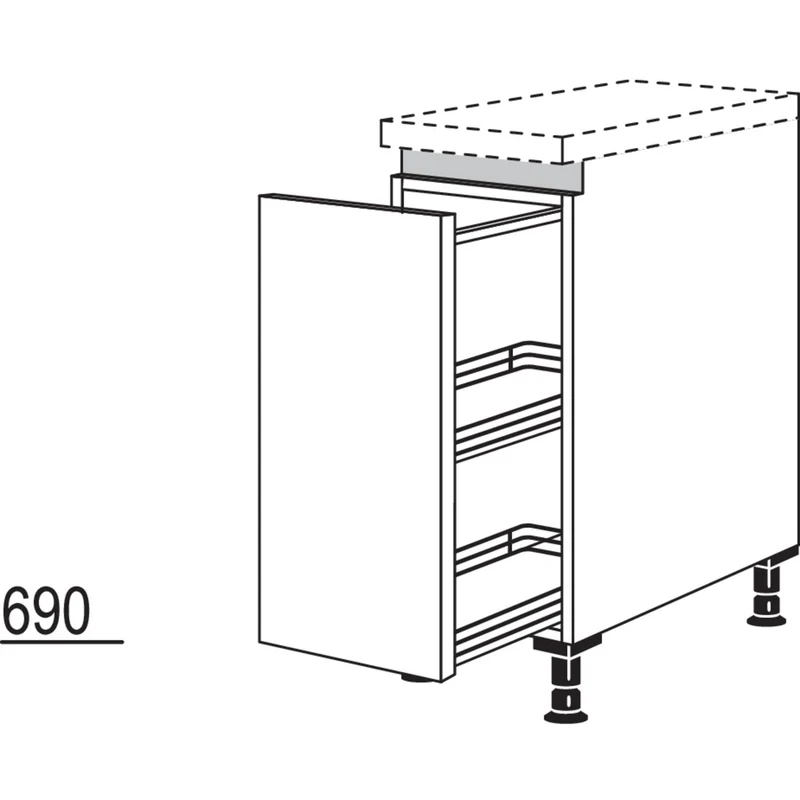 nobilia Auszugschrank NUAM20 20 cm