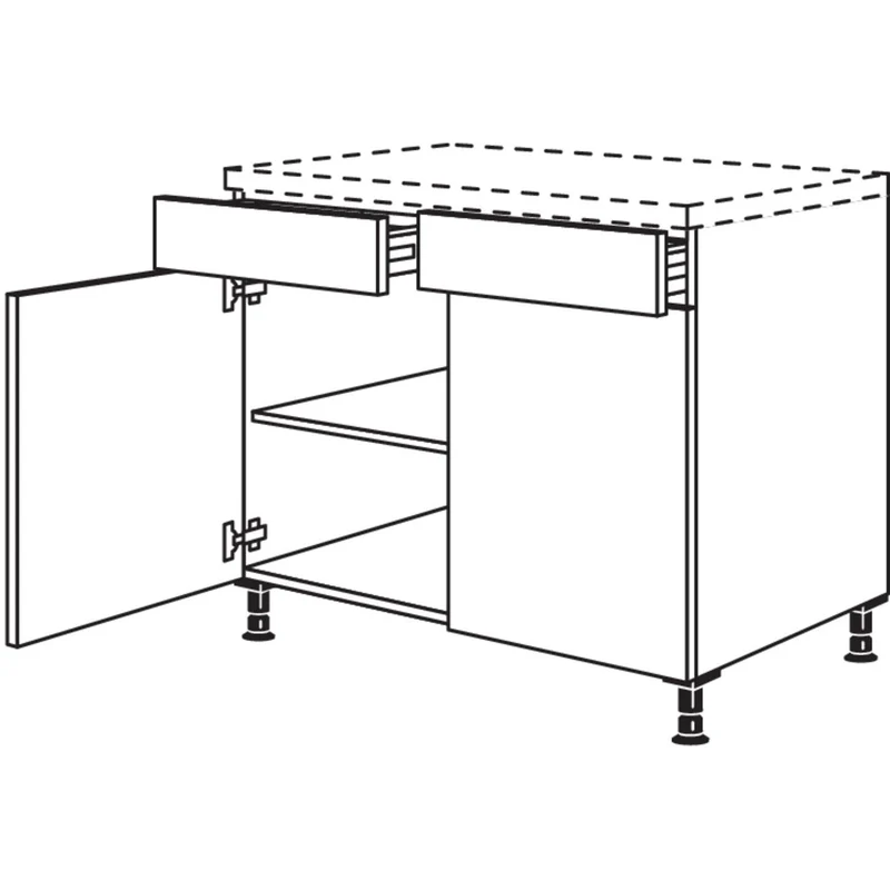 nobilia XL-Unterschrank US100-X 100 cm