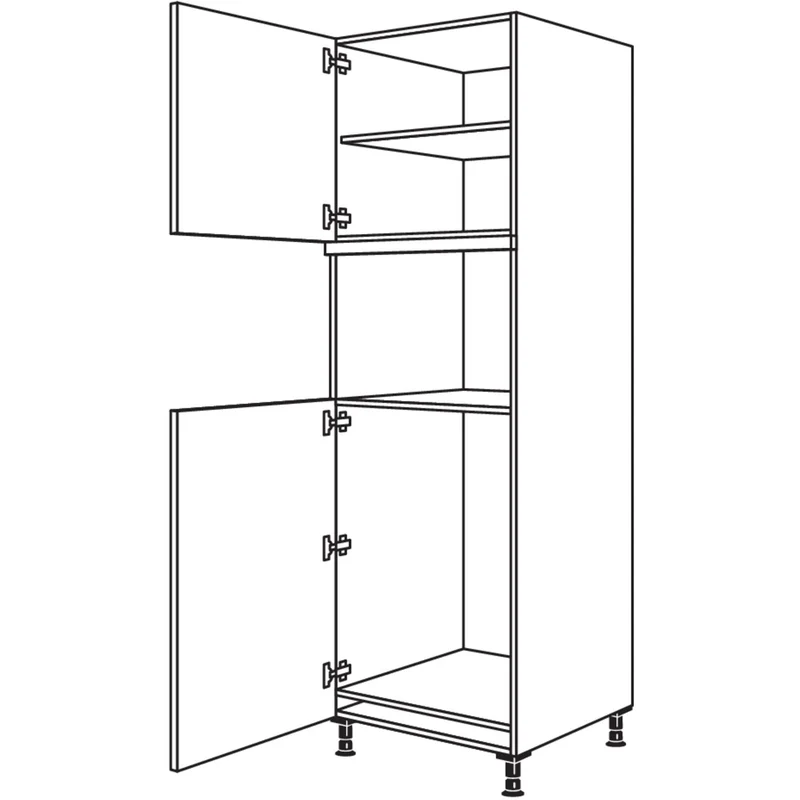 nobilia XL-Geräte-Umbau Kühlautomat und Mikrowelle / Dampfgarer / Kompaktgerät G88MDK-2X 60 cm