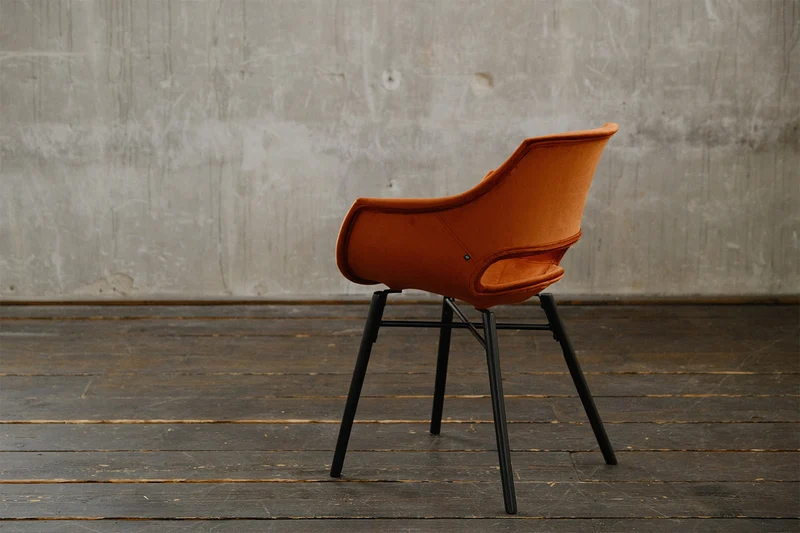 KAWOLA Stuhl ZAJA Esszimmerstuhl Velvet cognac