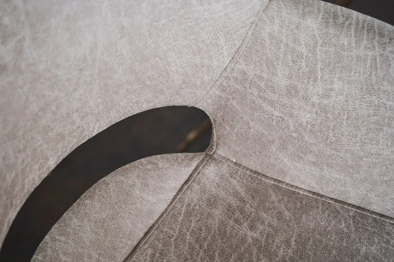 KAWOLA Stuhl ZAJA Esszimmerstuhl Microfaser drehbar cremeweiß