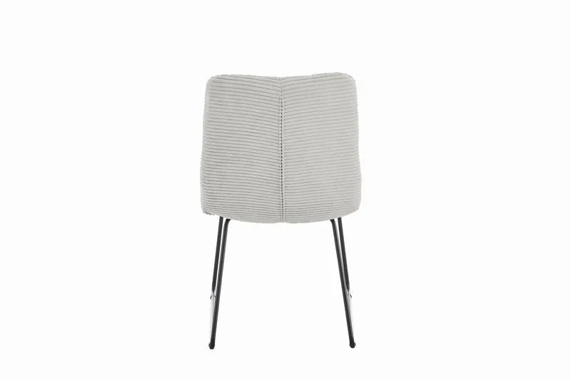 KAWOLA Stuhl NEW CHARME Esszimmerstuhl Cord hellgrau
